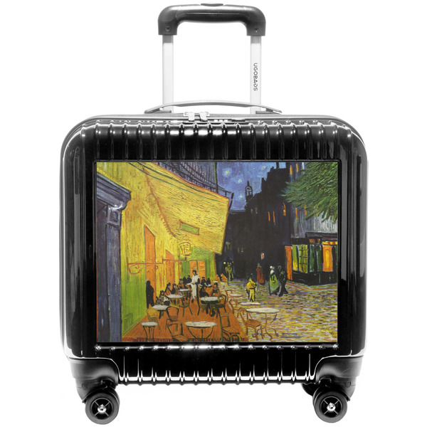 Custom Cafe Terrace at Night (Van Gogh 1888) Pilot / Flight Suitcase
