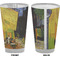 Cafe Terrace at Night (Van Gogh 1888) Pint Glass - Full Color - Front & Back Views