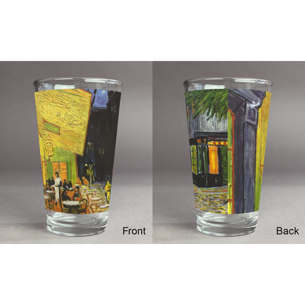 Cafe Terrace at Night (Van Gogh 1888) Pint Glass - Full Fill w Transparency - Approval