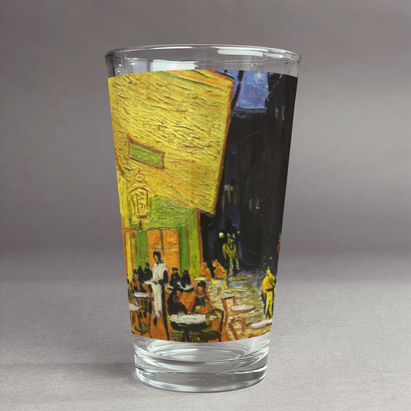 Custom Cafe Terrace at Night (Van Gogh 1888) Pint Glass - Full Print