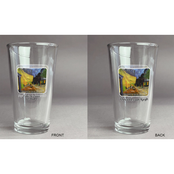 Cafe Terrace at Night (Van Gogh 1888) Pint Glass - Two Content - Approval