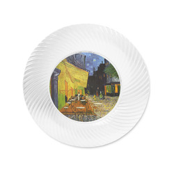 Cafe Terrace at Night (Van Gogh 1888) Plastic Party Appetizer & Dessert Plates - 6"