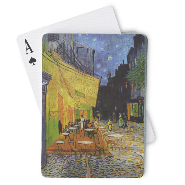 Custom Cafe Terrace at Night (Van Gogh 1888) Playing Cards