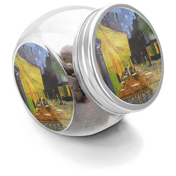 Custom Cafe Terrace at Night (Van Gogh 1888) Puppy Treat Jar