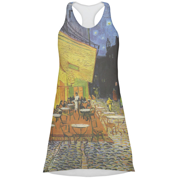 Custom Cafe Terrace at Night (Van Gogh 1888) Racerback Dress - X Small