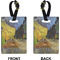 Cafe Terrace at Night (Van Gogh 1888) Rectangle Luggage Tag (Front + Back)