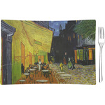 Cafe Terrace at Night (Van Gogh 1888) Rectangular Glass Appetizer / Dessert Plate - Single or Set