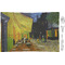 Cafe Terrace at Night (Van Gogh 1888) Rectangular Glass Appetizer / Dessert Plate - Single or Set