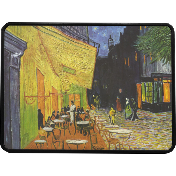 Cafe Terrace at Night (Van Gogh 1888) Rectangular Car Hitch Cover w/ FRP Insert