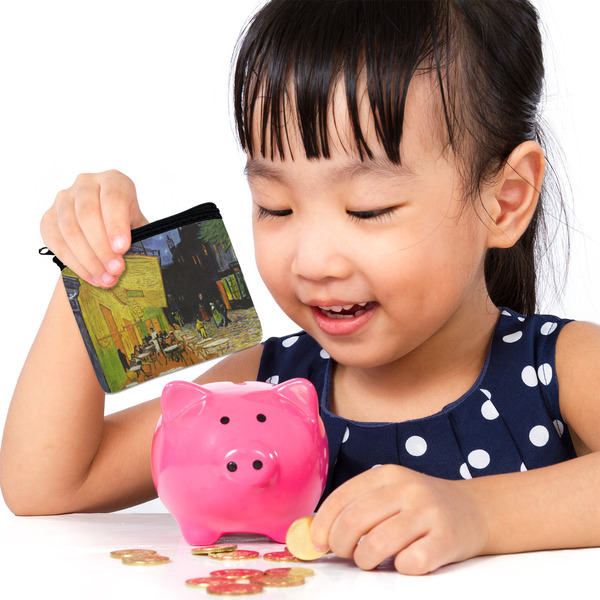 Cafe Terrace at Night (Van Gogh 1888) Rectangular Coin Purses - LIFESTYLE (child)