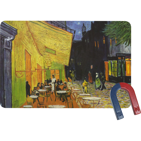 Custom Cafe Terrace at Night (Van Gogh 1888) Rectangular Fridge Magnet