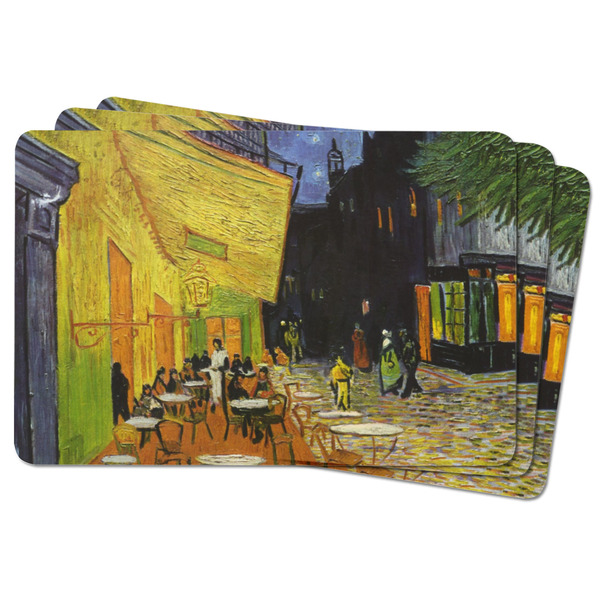 Cafe Terrace at Night (Van Gogh 1888) Rectangular Fridge Magnet - THREE