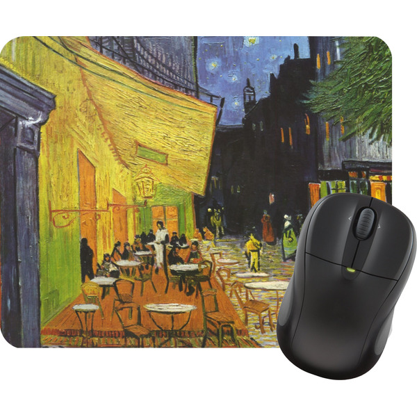 Custom Cafe Terrace at Night (Van Gogh 1888) Rectangular Mouse Pad