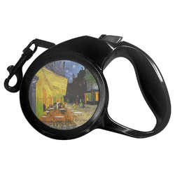 Cafe Terrace at Night (Van Gogh 1888) Retractable Dog Leash - Large