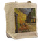 Cafe Terrace at Night (Van Gogh 1888) Reusable Cotton Grocery Bag - Front View