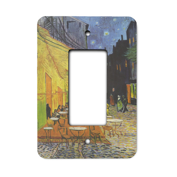 Custom Cafe Terrace at Night (Van Gogh 1888) Rocker Style Light Switch Cover - Single Switch