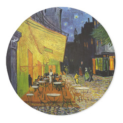 Cafe Terrace at Night (Van Gogh 1888) 5' Round Indoor Area Rug