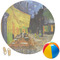 Cafe Terrace at Night (Van Gogh 1888) Round Beach Towel