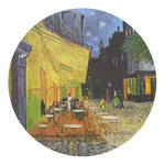 Cafe Terrace at Night (Van Gogh 1888) Round Decal - XLarge