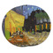 Cafe Terrace at Night (Van Gogh 1888) Round Fridge Magnet - THREE
