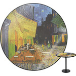 Cafe Terrace at Night (Van Gogh 1888) Round Table