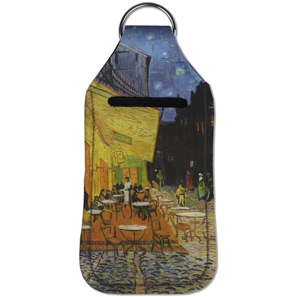 Cafe Terrace at Night (Van Gogh 1888) Sanitizer Holder Keychain - Large (Front)