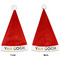 Cafe Terrace at Night (Van Gogh 1888) Santa Hats - Front and Back (Double Sided Print) APPROVAL