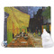 Cafe Terrace at Night (Van Gogh 1888) Security Blanket - Front View