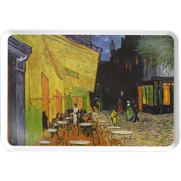 Custom Cafe Terrace at Night (Van Gogh 1888) Serving Tray