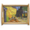 Cafe Terrace at Night (Van Gogh 1888) Natural Wooden Tray - Large