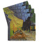 Cafe Terrace at Night (Van Gogh 1888) Set of 4 Stone Coasters - Front View