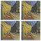 Cafe Terrace at Night (Van Gogh 1888) Set of 4 Stone Coasters - See All 4 View
