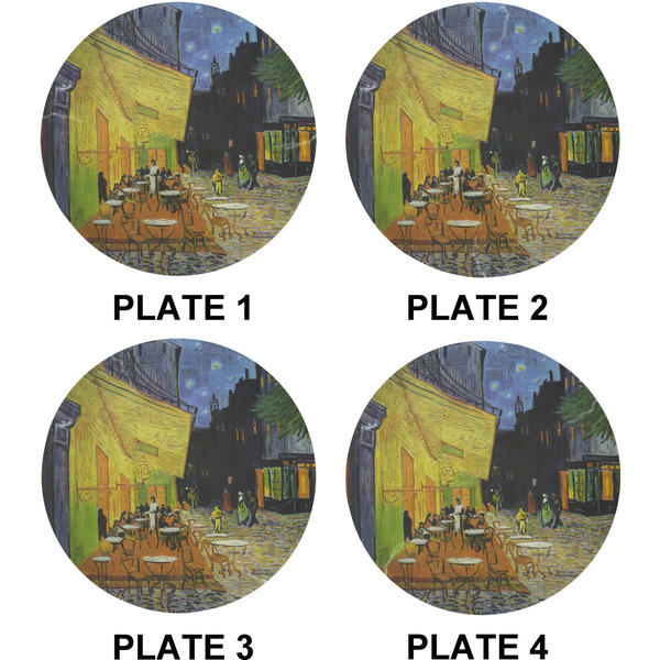 Cafe Terrace at Night (Van Gogh 1888) Set of Lunch / Dinner Plates (Approval)