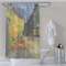 Cafe Terrace at Night (Van Gogh 1888) Shower Curtain - 70"x83" - Lifestyle