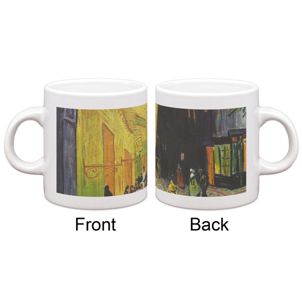Cafe Terrace at Night (Van Gogh 1888) Single Shot Espresso Cup - Single - Front & Back