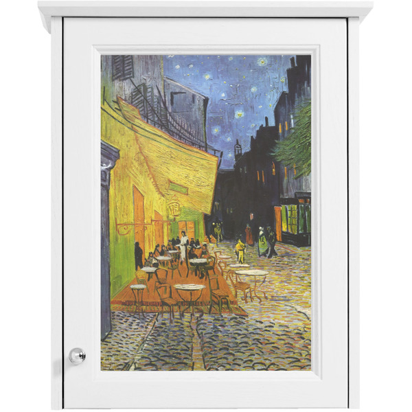 Cafe Terrace at Night (Van Gogh 1888) Single White Cabinet Decal