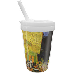 Cafe Terrace at Night (Van Gogh 1888) Sippy Cup with Straw