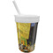 Cafe Terrace at Night (Van Gogh 1888) Sippy Cup with Straw - Front