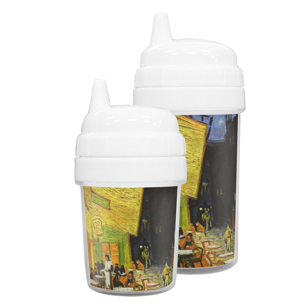 Cafe Terrace at Night (Van Gogh 1888) Sippy Cups - Group
