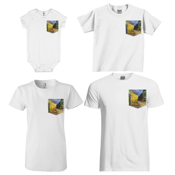 Cafe Terrace at Night (Van Gogh 1888) Sized Pockets on Various Products