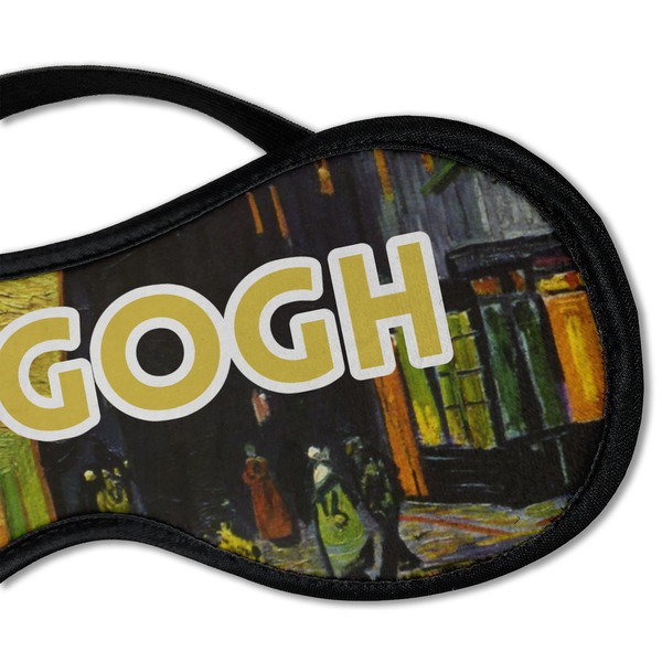 Cafe Terrace at Night (Van Gogh 1888) Sleeping Eye Mask - DETAIL Large