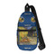 Cafe Terrace at Night (Van Gogh 1888) Sling Bag - Front View