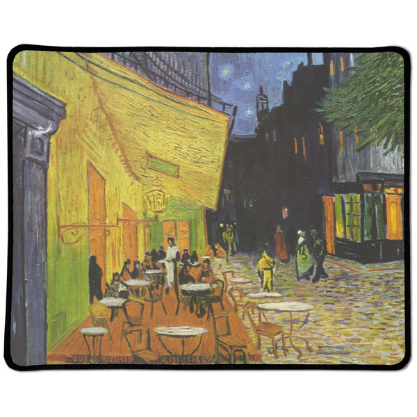 Custom Cafe Terrace at Night (Van Gogh 1888) Large Gaming Mouse Pad - 12.5" x 10"