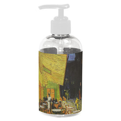 Cafe Terrace at Night (Van Gogh 1888) Plastic Soap / Lotion Dispenser (8 oz - Small - White)