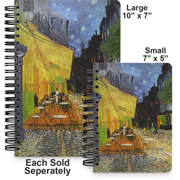 Cafe Terrace at Night (Van Gogh 1888) Spiral Journal - Comparison