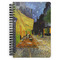 Cafe Terrace at Night (Van Gogh 1888) Spiral Journal Large - Front View
