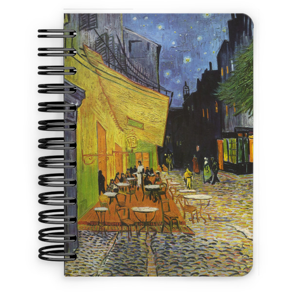 Custom Cafe Terrace at Night (Van Gogh 1888) Spiral Notebook - 5x7