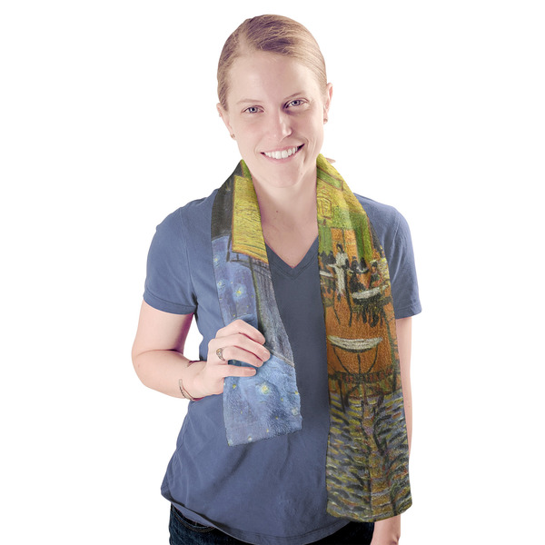 Cafe Terrace at Night (Van Gogh 1888) Sport Towel - Exercise use - Model