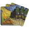 Cafe Terrace at Night (Van Gogh 1888) Square Fridge Magnet - MAIN
