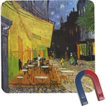 Cafe Terrace at Night (Van Gogh 1888) Square Fridge Magnet